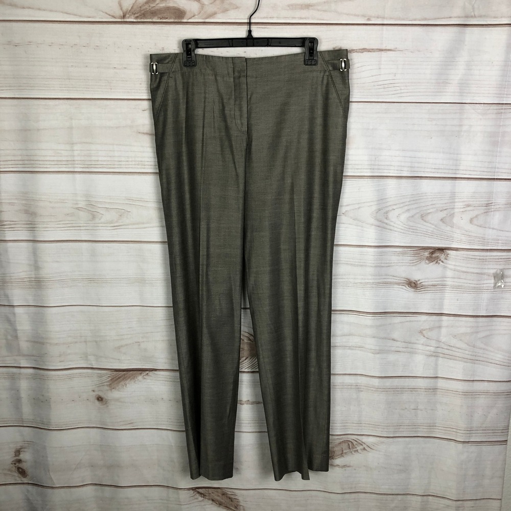 BOSS Hugo Boss Tailored Dress Pants Metal Logo Detail- Size 12